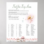 Fairy Name - Fairy First Birthday Poster (Voorkant)