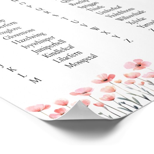 Fairy Name - Fairy First Birthday Poster (Hoek)