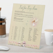 Fairy Name - Fairy First Birthday Reclamebord Met Voetstuk (Insitu)