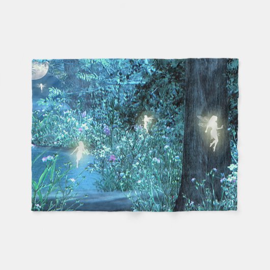 Fairy night Fleece Blanket Deken (Voorkant (Horizontaal))