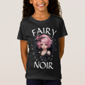 Fairy Noir Zwart En Roze Pastel Gothic Verjaardag T-shirt (Voorkant)
