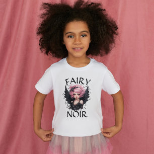 Fairy Noir Zwart En Roze Pastel Gothic Verjaardag T-shirt