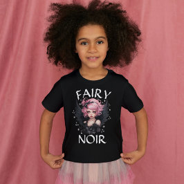 Fairy Noir Zwart En Roze Pastel Gothic Verjaardag T-shirt