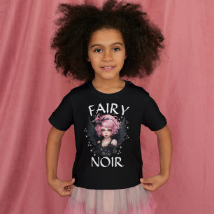 Fairy Noir Zwart En Roze Pastel Gothic Verjaardag T-shirt