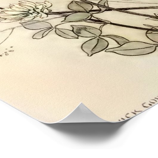  Fairy Nursery Art Fairy Rides Een Vlinder Poster (Hoek)