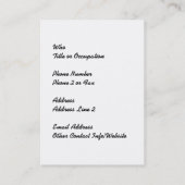  Fairy Nymph in Rozen Visitekaartje (Achterkant)