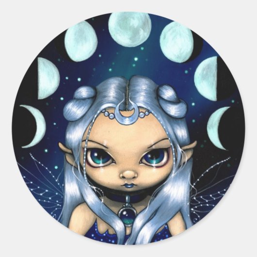 "Fairy of the Changing Moons" Sticker (Voorkant)