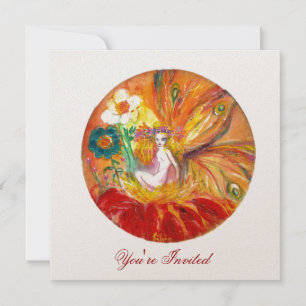 FAIRY OF THE FLOWERS champagne metallic red yellow Kaart