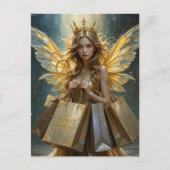 Fairy on a Shopping Spree Briefkaart (Voorkant)