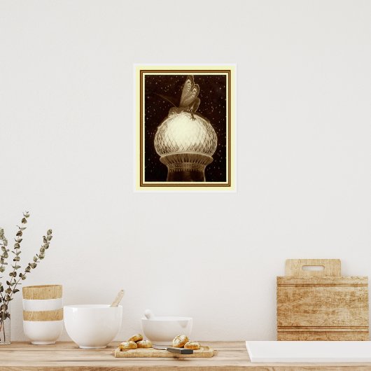 "Fairy on the Dome" door Fidus 16 x 20 poster (Keuken)