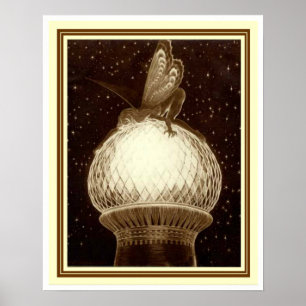 "Fairy on the Dome" door Fidus 16 x 20 poster