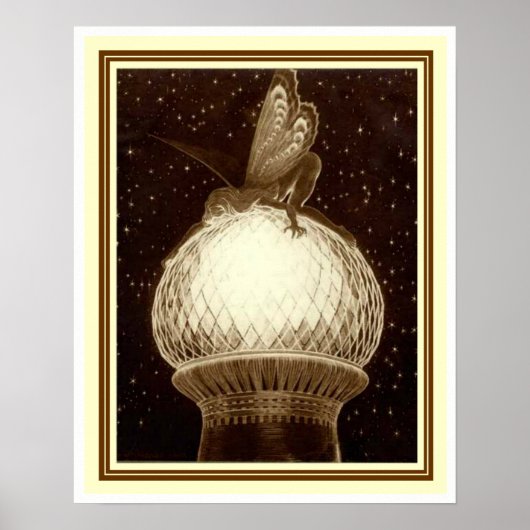 "Fairy on the Dome" door Fidus 16 x 20 poster (Voorkant)