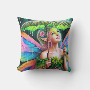 Fairy onder blad paraplu kussen
