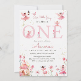 Fairy One Invitation for Birthday Magical Party Kaart