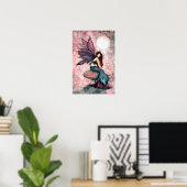 Fairy op Poster afdrukken in paddenstoel (Thuiskantoor)