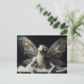 Fairy oud Man neemt een bubbelbad Briefkaart (Staand voorkant)