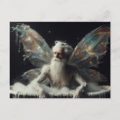 Fairy oud Man neemt een bubbelbad Briefkaart (Voorkant)