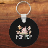 Fairy P P Magical Floral Birthday Girl Fairytale  Sleutelhanger (Voorkant)