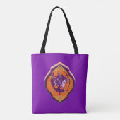  Fairy Paarse en Gouden Custom Tote Bag (Achterkant)
