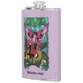 Fairy Paarse rode paddenstoel gotisch Heupfles (Links)