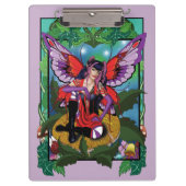 Fairy Paarse rode paddenstoel gotisch Klembord (Voorkant)
