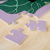 Fairy Paarse rode paddenstoel gotisch Legpuzzel (Zijkant)