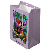Fairy Paarse rode paddenstoel gotisch Medium Cadeauzakje (Voorkant Gekanteld)