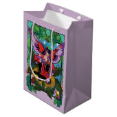 Fairy Paarse rode paddenstoel gotisch Medium Cadeauzakje (Voorkant Gekanteld)