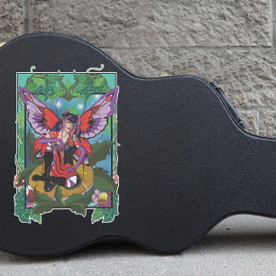 Fairy Paarse rode paddenstoel gotisch Sticker