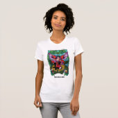 Fairy Paarse rode paddenstoel gotisch T-shirt (Voorkant volledig)
