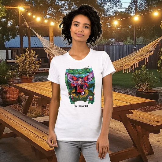 Fairy Paarse rode paddenstoel gotisch T-shirt