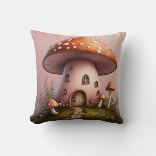fairy paddenstoel huis kussen