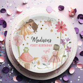 Fairy Party Enchanted Forest Garden Fairy Birthday Papieren Bordje