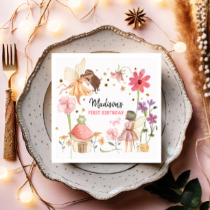Fairy Party Enchanted Forest Garden Fairy Birthday Servet