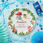 Fairy Party Enchanted Garden Magic Fairy Birthday Papieren Bordje (Feest)