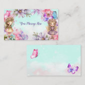 Fairy Party Garden Fairy Birthday Enclosure Kaart (Voorkant / Achterkant)