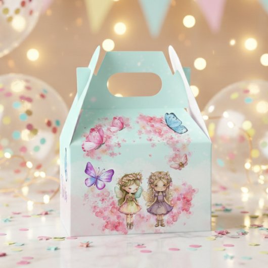 Fairy Party Garden Fairy Birthday Favor Box Bedankdoosjes