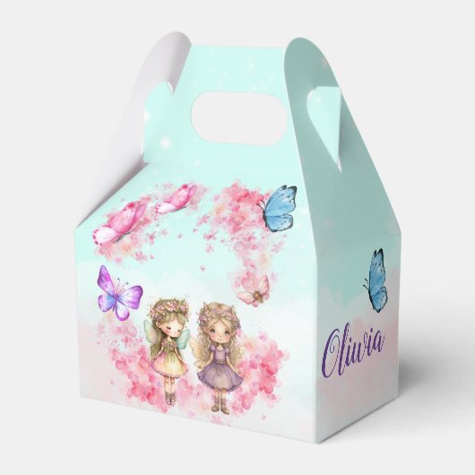 Fairy Party Garden Fairy Birthday Favor Box Bedankdoosjes (Voorkant Zijde)