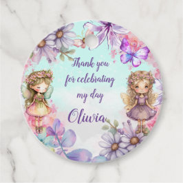 Fairy Party Garden Fairy Birthday Favor Tag Bedankjes Labels