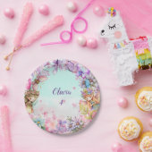 Fairy Party Garden Fairy Birthday Papieren Bordje (Feest)