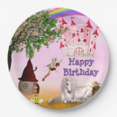 Fairy Party Papier Bord 9" Kleurrijk (Voorkant)