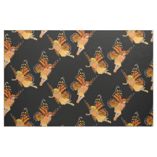 Fairy Pattern Fabrics van Faerie Art Fabric Butter Stof