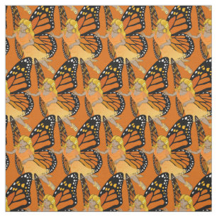 Fairy Pattern Fabrics van Faerie Art Fabric Butter Stof