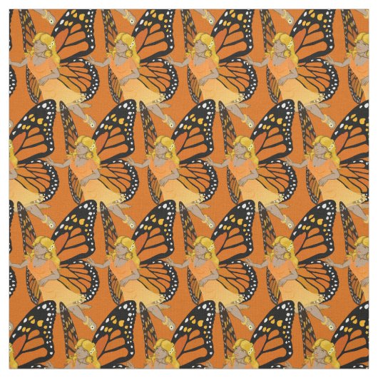 Fairy Pattern Fabrics van Faerie Art Fabric Butter Stof (Swatch)