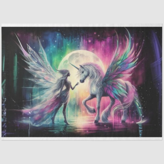 Fairy Pegasus Tissue Paper Tissuepapier (Voorkant)