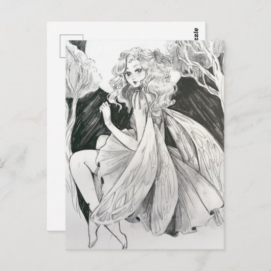 Fairy Pencil Briefkaart (Voorkant / Achterkant)