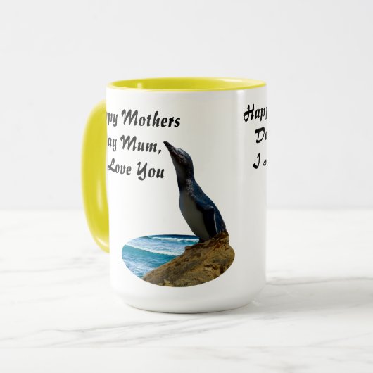 Fairy Penguin Moederdag Design Mok (Voorkant links)