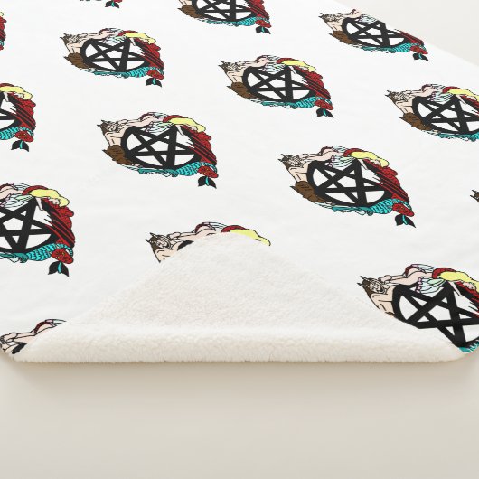 Fairy Pentacle Sherpa Deken (3/4)