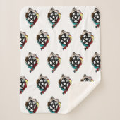 Fairy Pentacle Sherpa Deken (Voorkant)