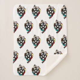 Fairy Pentacle Sherpa Deken